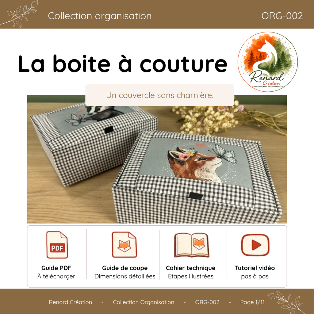Guide de coupe – La Boîte à Couture | Collection Organisation