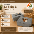 Kit créatif – La Boîte à couture | Collection Organisation