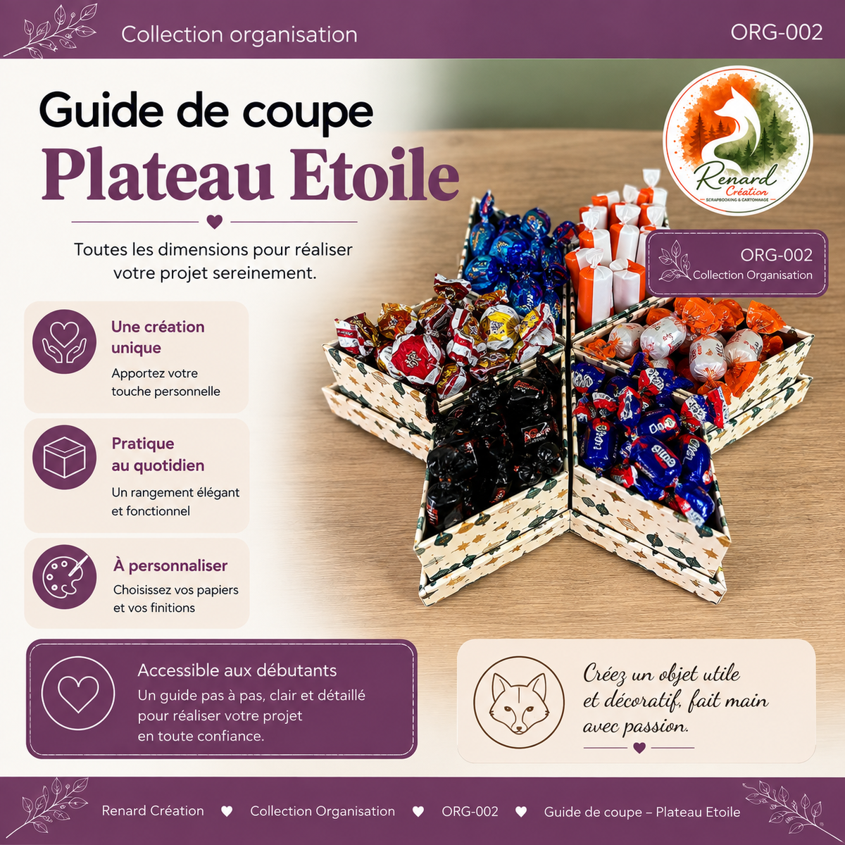Kit créatif – Plateau Etoile | Collection Saisonnier