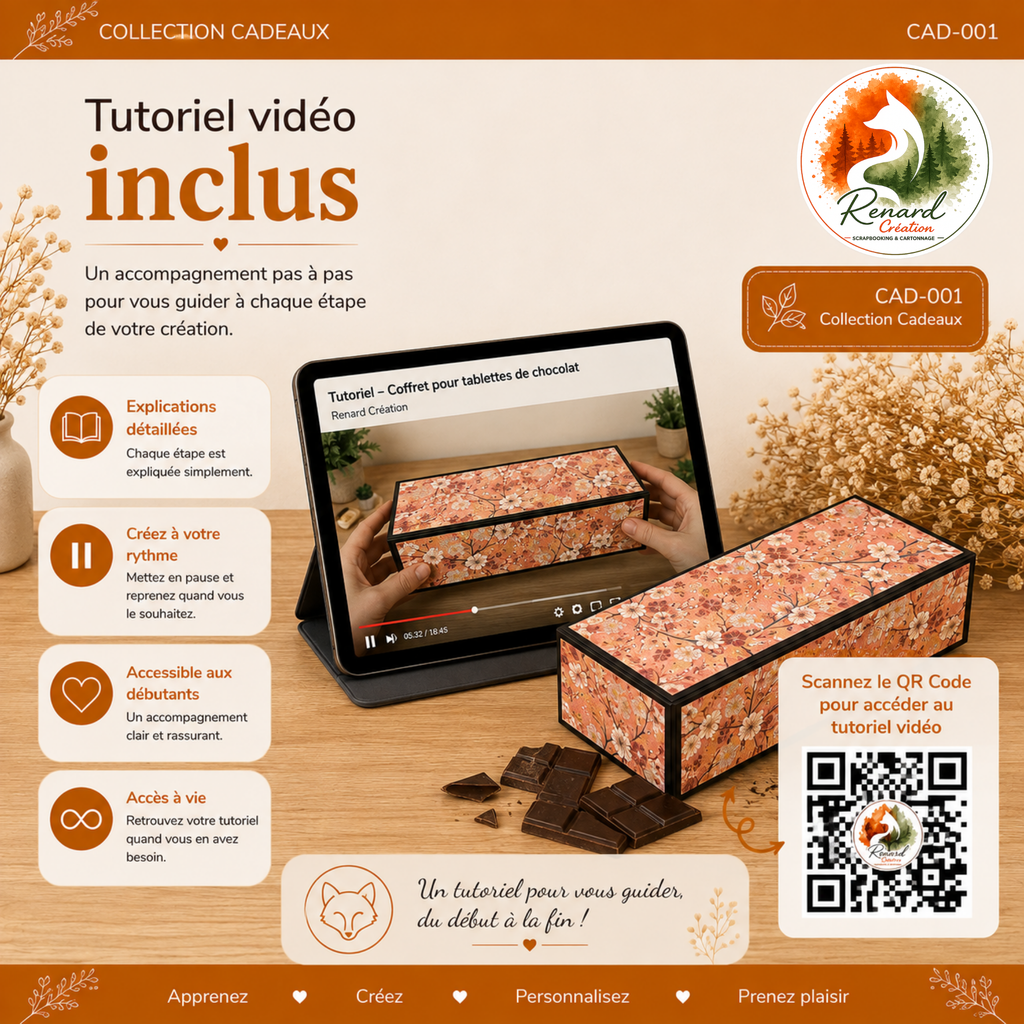 Kit créatif – Coffret pour tablettes de chocolat | Collection Cadeaux