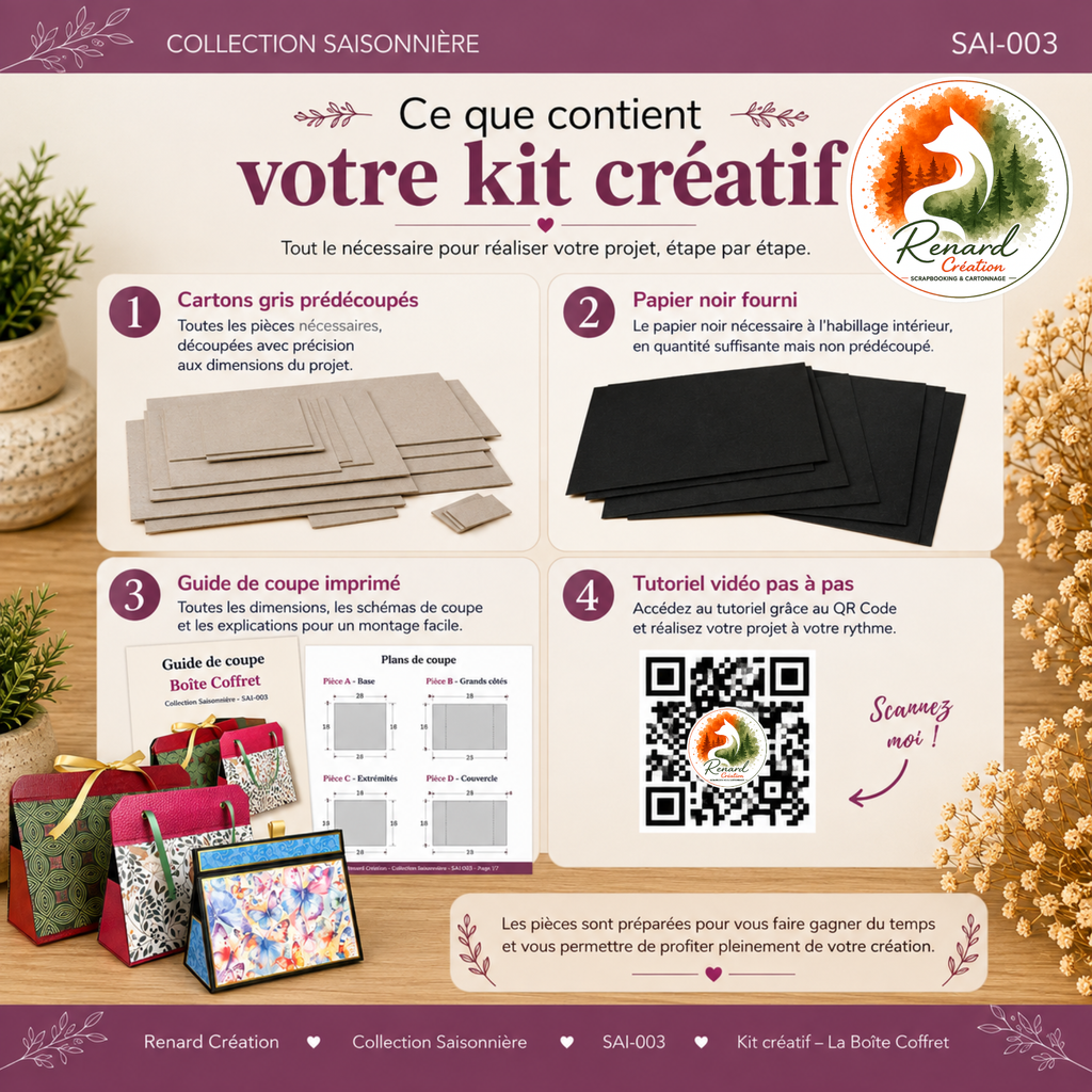 Kit créatif – Boîte Cadeaux | Collection Saisonnier