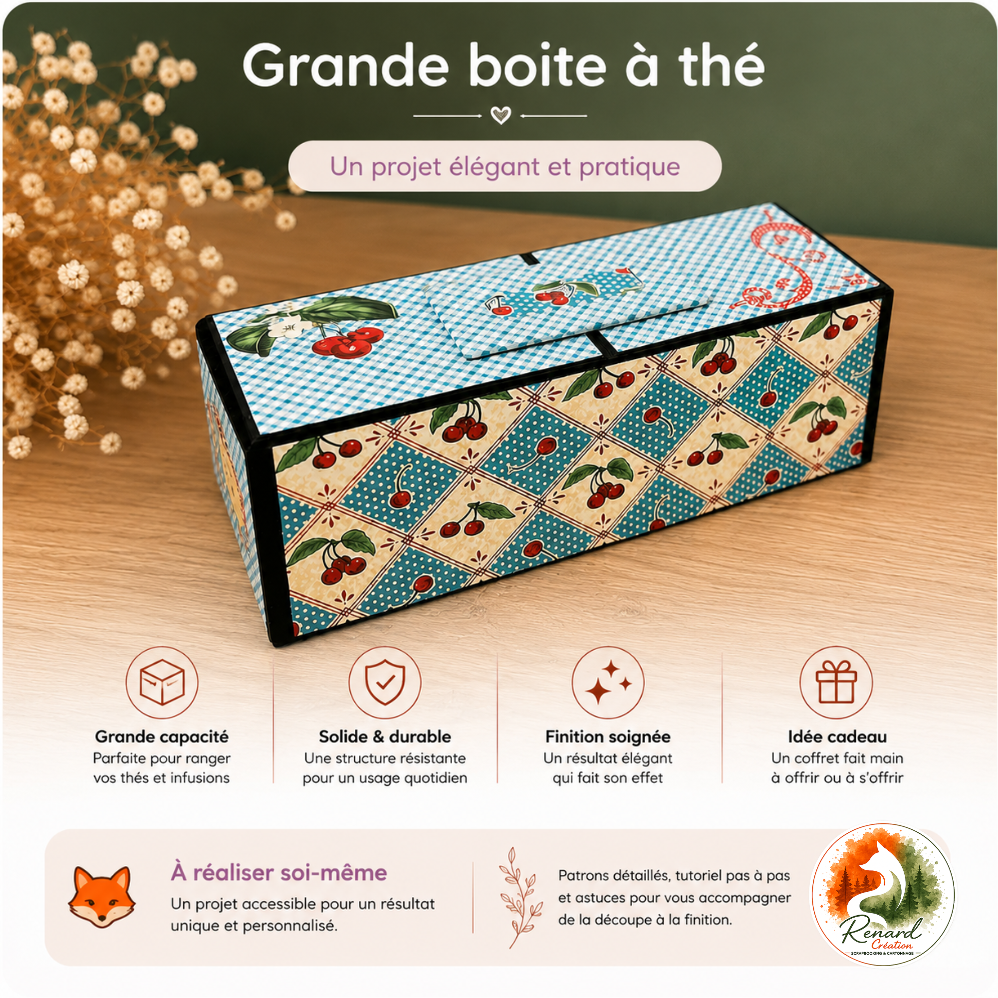 Guide de coupe – La Grande Boîte à Thé | Collection Boîtes