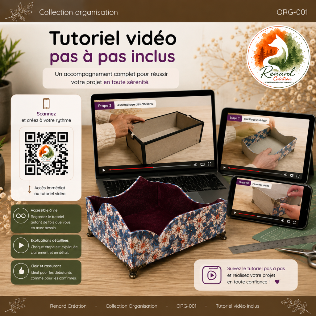 Guide de coupe – Le Vide-poches | Collection Organisation